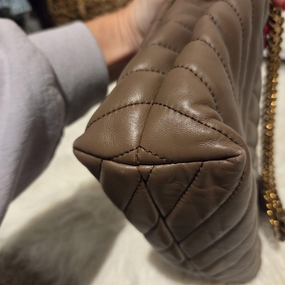 Tory Burch Quilted Brown Shoulder Bag - Picture 3 of 5